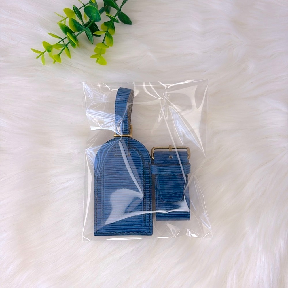 Louis Vuitton Blue Epi Luggage Tag & Poignet - Picture 8 of 8